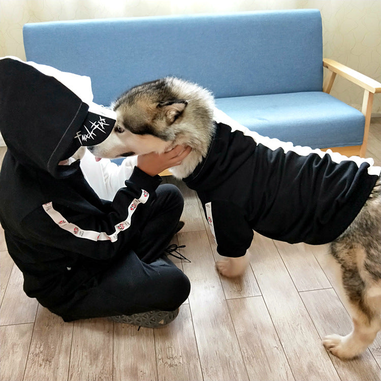 Two-Tone Matching Dog and Human Sweatshirt