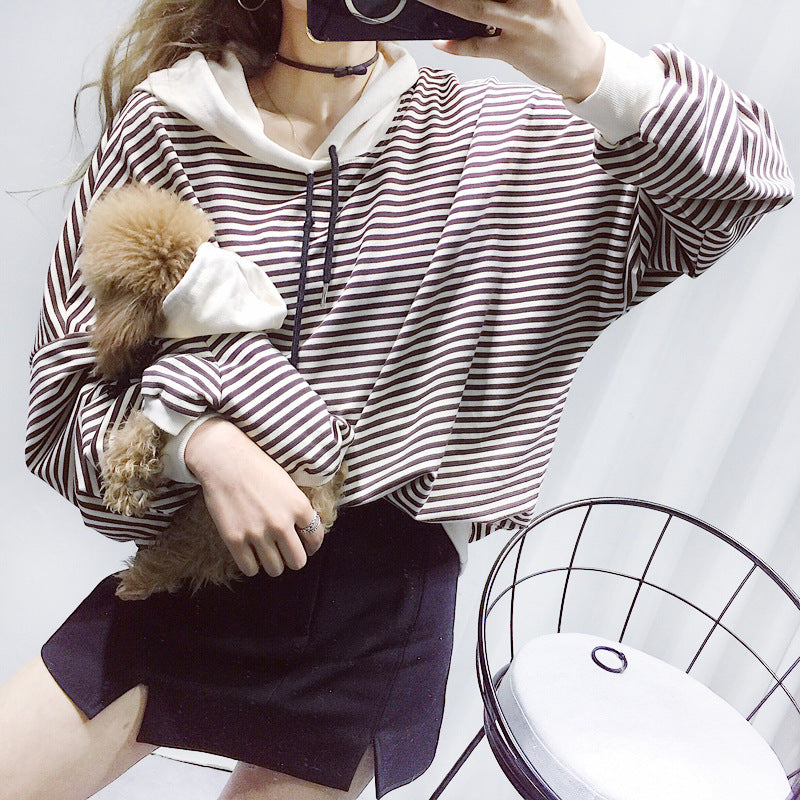 Striped Matching Dog and Human Terry Sweater