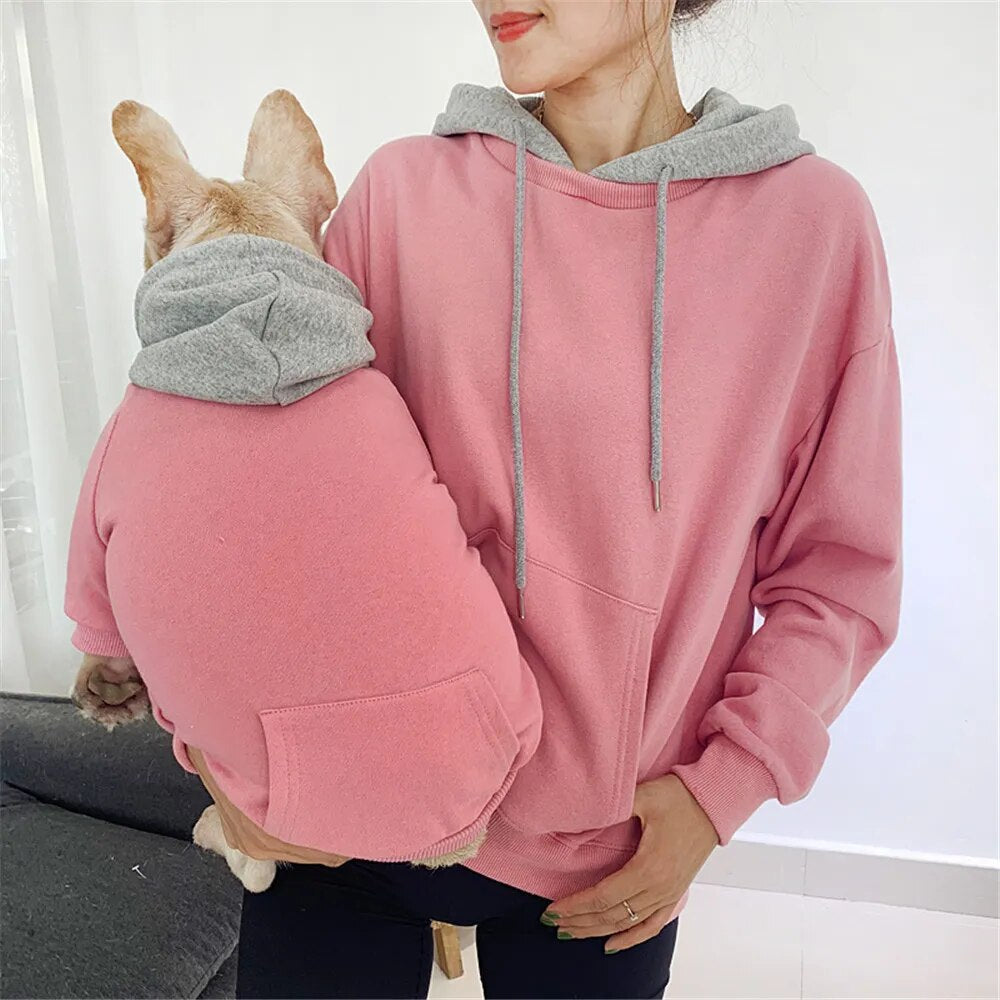 Casual Dog and Owner Matching Hoodie Set