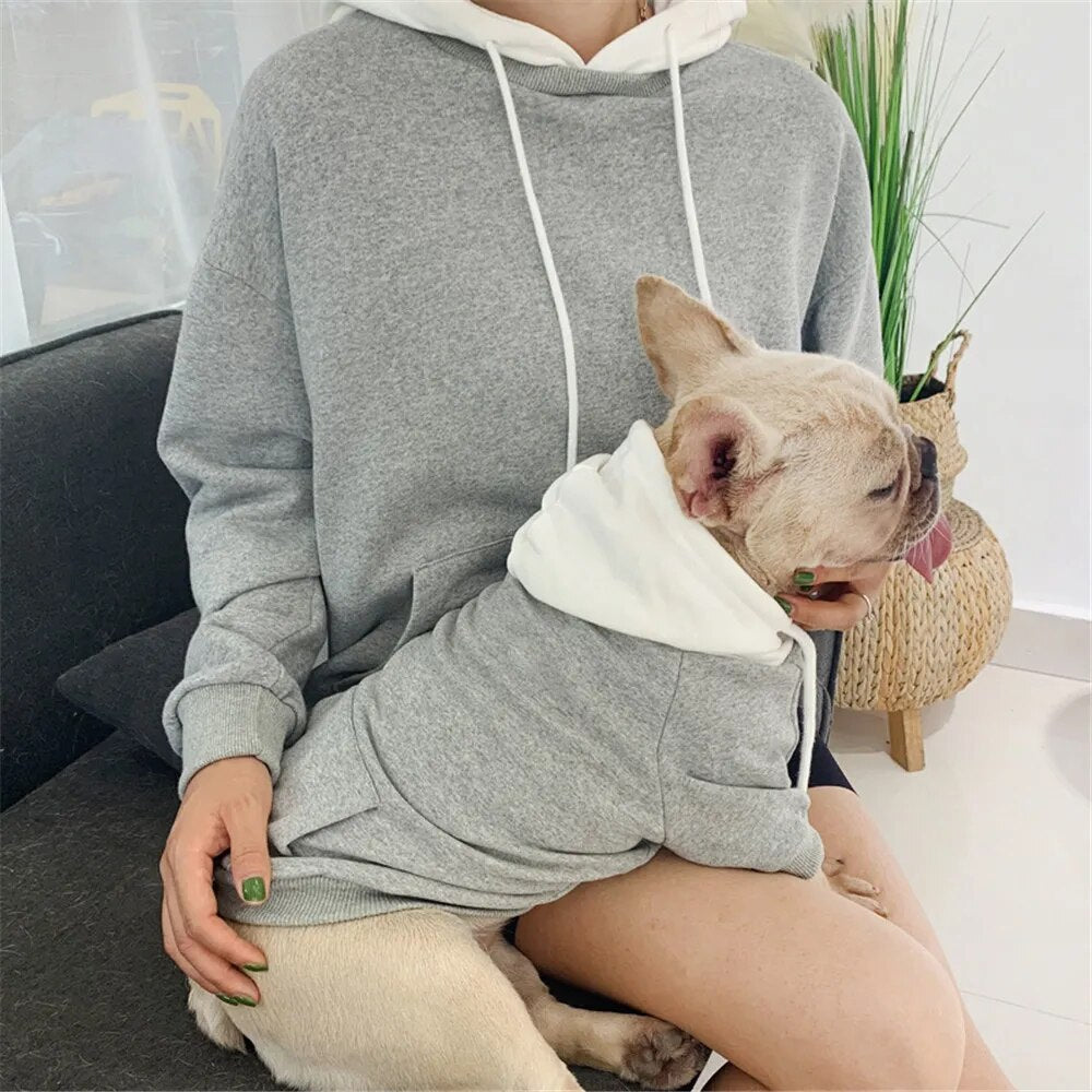 Casual Dog and Owner Matching Hoodie Set