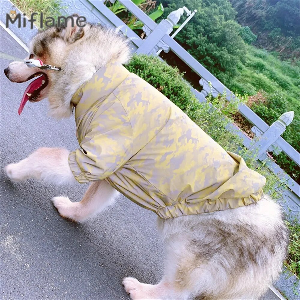 Human and Dog Camouflage Windproof Reflective Coat