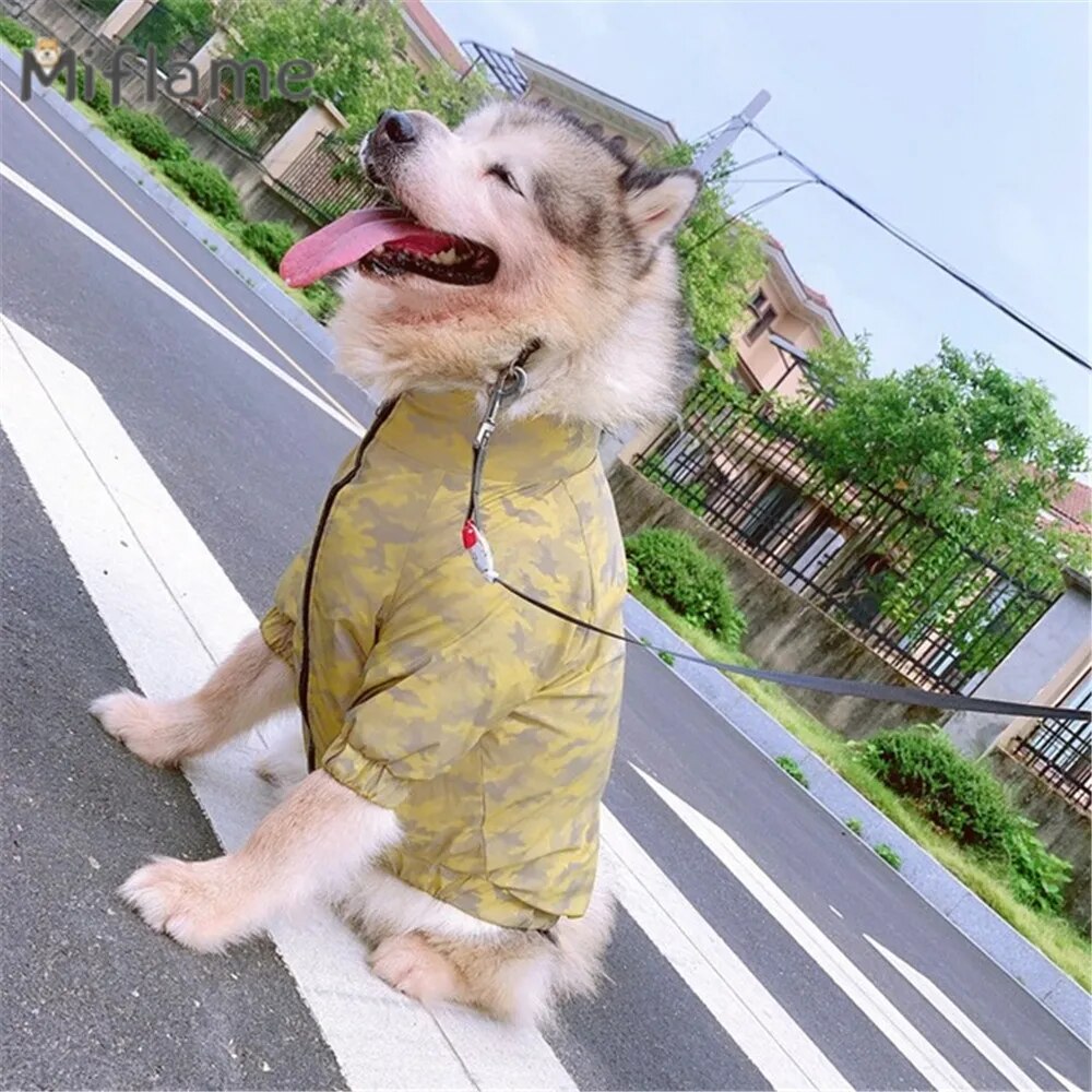 Human and Dog Camouflage Windproof Reflective Coat