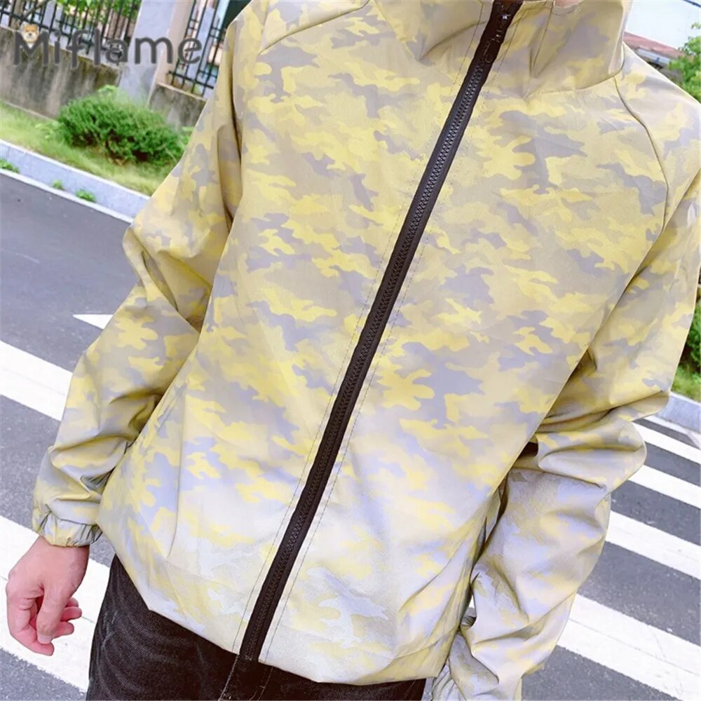 Human and Dog Camouflage Windproof Reflective Coat